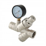 Подпиточный клапан с фильтром и манометром, Valtec