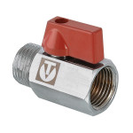 Кран шаровой MINI хромированный с внутренней-наружной резьбой, Valtec