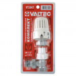 Терморегулятор радиаторный угловой (клапан термостатический + термоголовка жидкостного типа), Valtec