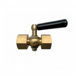 Кран трехходовой латунный ВР-ВР, ЭКОМЕРА