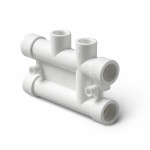 Распределительный блок для систем отопления полипропиленовый 25-20 Pro Aqua PP-R