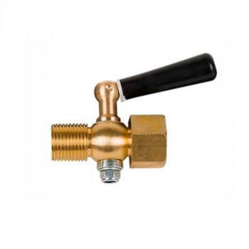 Кран трехходовой латунный ВР-НР, ЭКОМЕРА