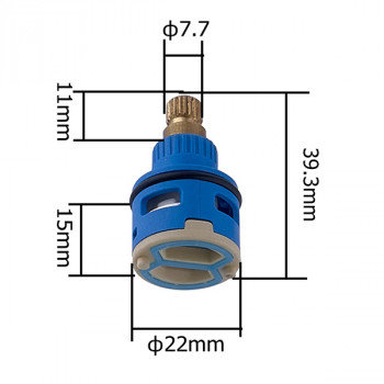 Кран-букса A54-1 керамическая для дивертора, FASHUN