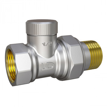 Клапан радиаторный настроечный прямой Вн.-Нар., LD Pride