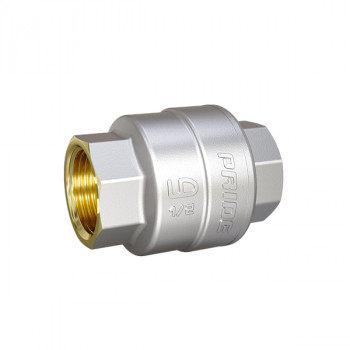 Клапан обратный пружинный (латунный шток, седло NBR), новая конструкция, LD Pride ВР-ВР