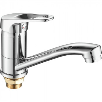 Смеситель для умывальника A4513-2 (настольный, однозахватный, латунный, излив H=84 мм), FASHUN