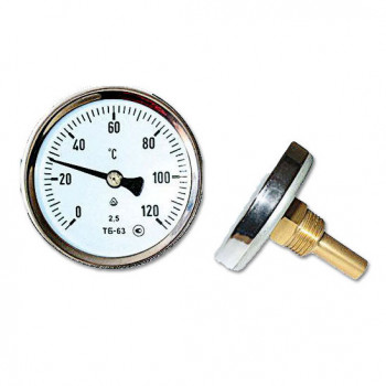 Термометр биметаллический ТБ-63 осевой