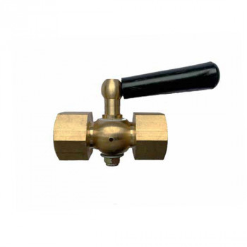 Кран трехходовой латунный ВР-ВР, ЭКОМЕРА