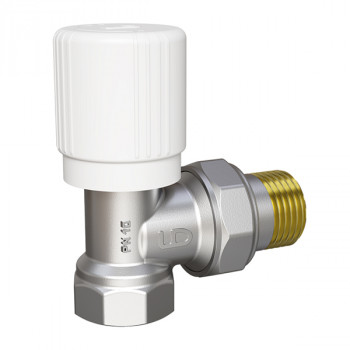 Клапан радиаторный регулировочный угловой Вн.-Нар., LD Pride