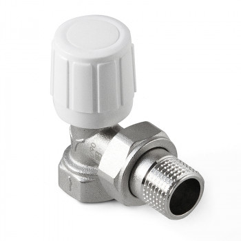 PRO AQUA Вентиль (клапан) ручного регулирования угловой для радиатора Вр-Нр
